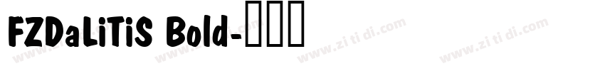 FZDaLiTiS Bold字体转换
